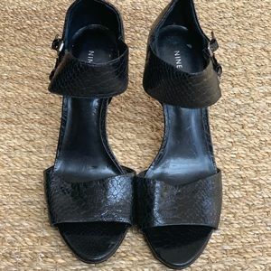Nine West black heels
